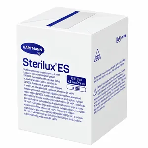 Sterilux ES - kompresy niejałowe, 13-nitkowe, 8 warstwowe, 7,5 cm x 7,5 cm, 100 sztuk