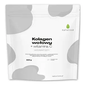 Naturove Kolagen wołowy + Witamina C, 500 g