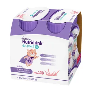 Nutridrink dla dzieci - smak truskawkowy, 4 x 125 ml