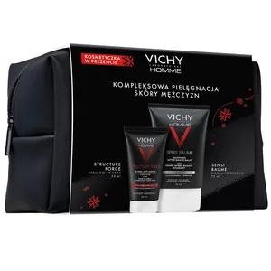 Zestaw Vichy Homme - krem do twarzy dla mężczyzn, 50 ml + kojący balsam po goleniu, 75 ml