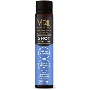 VIT4L Vital for life, shot z magnezem i witaminą B6, 25 ml