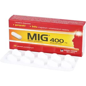 MIG 400 mg, 10 tabletek powlekanych