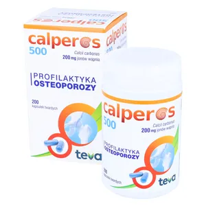 Calperos 500, 200 mg jonów wapnia, 200 kapsułek twardych