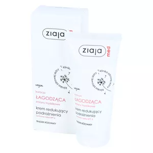 ziaja med - kuracja łagodząca zmiany trądzikowe, krem redukujący podrażnienia, 50 ml