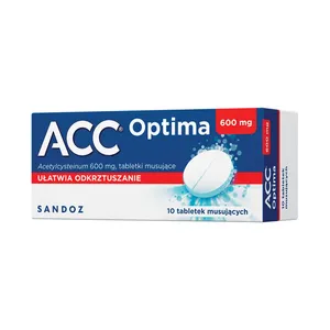 ACC Optima 600 mg, 10 tabletek musujących