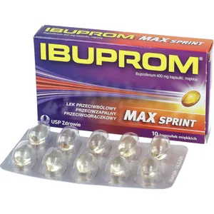 Ibuprom Max Sprint 400 mg, 10 kapsułek miękkich