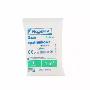 Viscoplast - jałowa gaza opatrunkowa, 1 m2, 1 sztuka