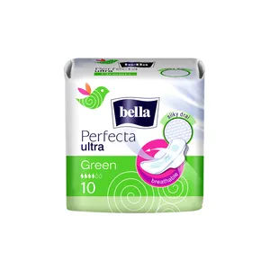 Bella Perfecta Ultra Green - ultracienkie podpaski higieniczne ze skrzydełkami, 10 sztuk