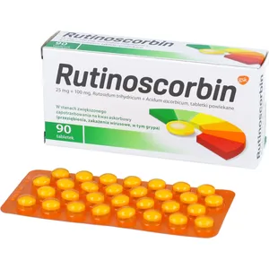 Rutinoscorbin 25 mg + 100 mg, 90 tabletek