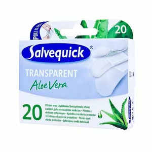 Salvequick TRANSPARENT Aloe Vera - plastry mix, 20 sztuk