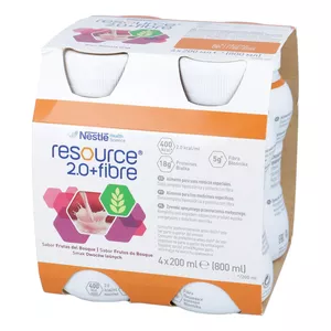 Resource 2.0 + fibre - o smaku owoców leśnych, 4 x 200 ml