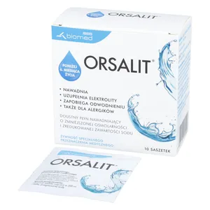 ORSALIT - elektrolity, bez dodatków smakowych, 10 saszetek