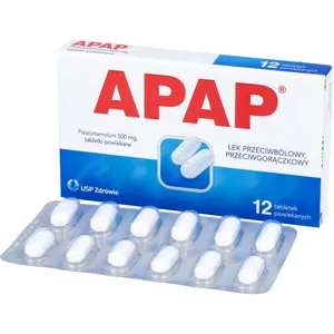 APAP 500 mg, 12 tabletek powlekanych