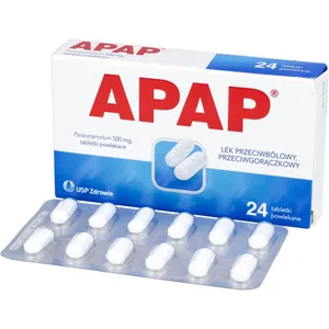 APAP 500 mg, 24 tabletki powlekane