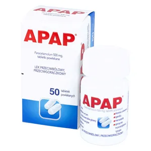 APAP 500 mg, 50 tabletek powlekanych