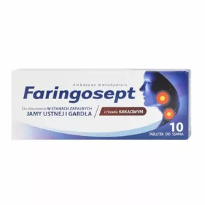 Faringosept 10 mg, tabletki do ssania, 10 sztuk