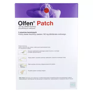Olfen Patch 140 mg, 5 plastrów leczniczych