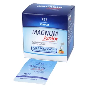 Zdrovit Magnum Junior, od 3 r. życia, smak pomarańczowy, 20 saszetek