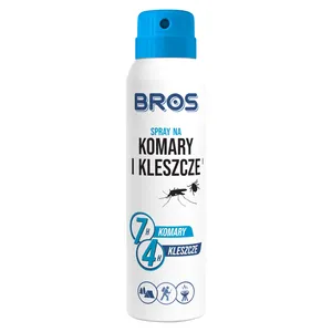 BROS - spray na komary i kleszcze, DEET 15%, 90 ml