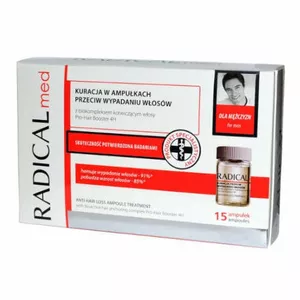 RADICAL med - kuracja w ampułkach przeciw wypadaniu włosów dla mężczyzn ampułki, 15 x 5 ml