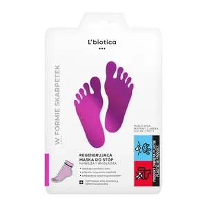 L'biotica - regenerująca maska w postaci nasączonych skarpetek do stóp, 32 ml