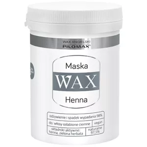 PILOMAX Henna WAX NaturClassic - regenerująca maska do włosów ciemnych, 240 ml