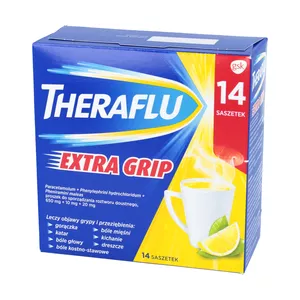 Theraflu Extra Grip 650 mg + 20 mg, 14 saszetek