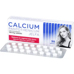 Calcium Pantothenicum Jelfa 100 mg, 50 tabletek