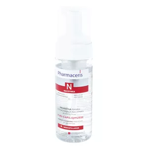 Pharmaceris N PURI-CAPILIQMUSSE - delikatna pianka wzmacniająca naczynka do mycia twarzy i oczu, 150 ml