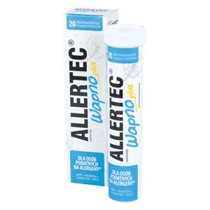 Allertec Wapno plus, smak cytrynowy, 20 tabletek musujących