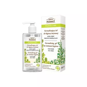 Green Pharmacy - Pharma Care, normalizujący żel do higieny intymnej, kora dębu i drzewo herbaciane, 300 ml
