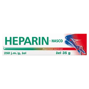 Heparin Hasco 250 j.m./g, żel, 35 g