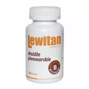 Lewitan Drożdże piwowarskie, 200 tabletek
