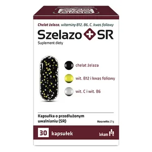 Szelazo + SR żelazo, 30 kapsułek o przedłużonym uwalnianiu (SR)