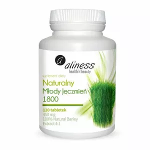Aliness - Naturalny Młody Jęczmień 1800, 120 tabletek