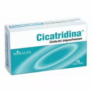 Cicatridina - wspomaga proces gojenia ran i regeneracji błon śluzowej pochwy, globulki dopochwowe 2 g, 10 sztuk