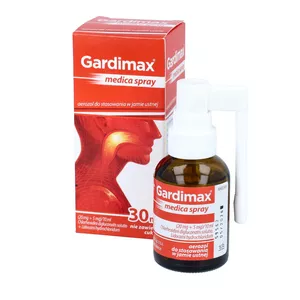 Gardimax medica (20 mg + 5 mg)/10 ml, spray, 30 ml
