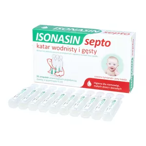ISONASIN septo - katar wodnisty i gęsty, ampułki, 20x5 ml