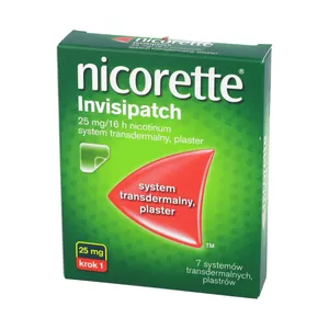 Nicorette Invisipatch 25 mg/16 h, system transdermalny, plaster, 7 sztuk
