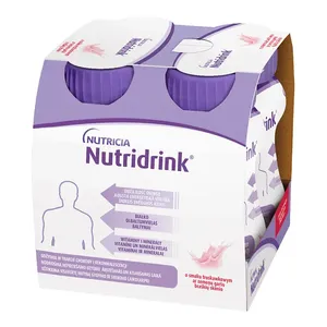 Nutridrink - o smaku truskawkowym, 4 x 125 ml