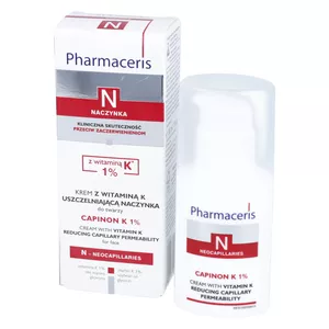 Pharmaceris N CAPINON K1% - krem z witaminą K uszczelniającą naczynka, 30 ml