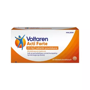 Voltaren Acti Forte 25 mg, 20 tabletek powlekanych