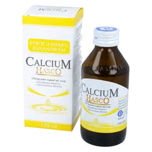 Hasco Calcium 115,6 mg/5 ml, syrop, smak bananowy, 150 ml
