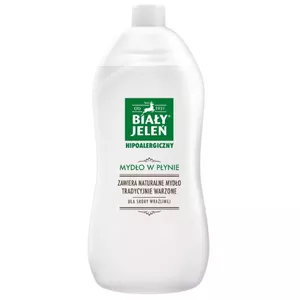 BIAŁY JELEŃ - hipoalergiczne mydło w płynie, zapas, 1l