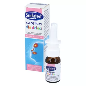 Sudafed XyloSpray dla dzieci 0,5 mg/ ml, aerozol do nosa, 2-12 lat, 10 ml