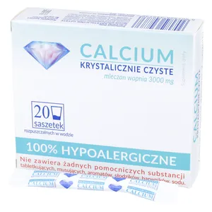 Calcium Krystalicznie Czyste, 100% hypoalergiczne, 20 saszetek
