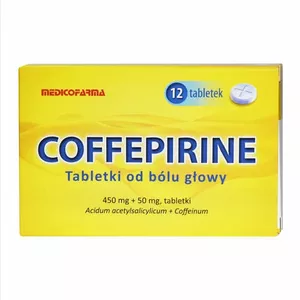 Coffepirine 450 mg + 50 mg, 12 tabletek