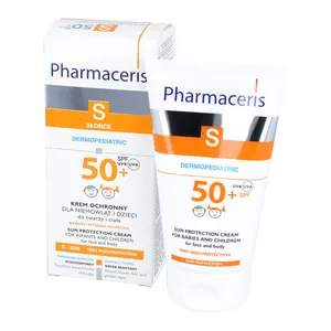 Pharmaceris S DERMOPEDIATRIC - dermo-ochronny krem do twarzy i ciała dla niemowląt i dzieci SPF 50+, 125 ml