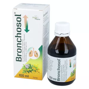 Bronchosol 218,0 mg + 0,989 mg/5 ml, syrop, 100 ml