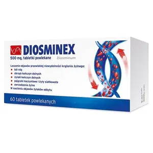 Diosminex 500 mg, 60 tabletek powlekanych